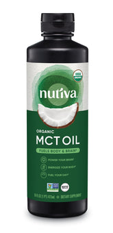Nutiva Organic MCT Oil 16 Fl Oz front view