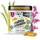 Nuton Happy Dreams Natural Sleep Aid Supplement 60 Capsules front view