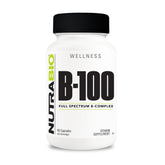 NutraBio B-Complex Vitamin Supplement bottle front view