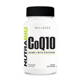 NutraBio CoQ10 Supplement 50g front view