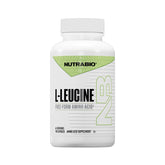 NutraBio L-Leucine Amino Acid Capsules front view