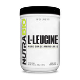 NutraBio Leucine 500g front view packaging