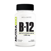 NutraBio Methyl B-12 Supplement 68g front view