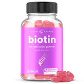 NutraChamps Biotin Gummies front view with packaging