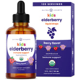 NutraChamps Elderberry Drops bottle front view