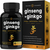 NutraChamps Korean Red Ginseng Extract 60 capsules front view