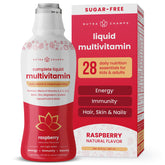 NutraChamps Liquid Multivitamin 980g front view with raspberry flavour