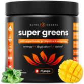 NutraChamps Super Greens Powder 340g front view