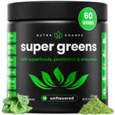 NutraChamps Super Greens Powder 590g front view
