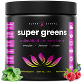 NutraChamps Super Greens Powder front view 252g packaging