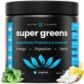 NutraChamps Super Greens Powder front view packaging