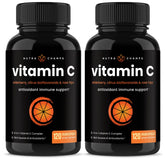 NutraChamps Vitamin C capsules front view with packaging