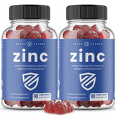 NutraChamps Zinc Gummies front view with packaging