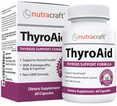 Nutracraft ThyroAid Thyroid Support Supplement 60 Capsules front view