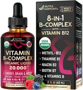 NUTRAHARMONY Full Spectrum Vitamin B Complex liquid drops bottle front view