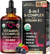 NUTRAHARMONY Full Spectrum Vitamin B Complex liquid drops front view