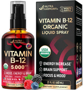 NUTRAHARMONY Liquid Vitamin B12 Spray bottle front view