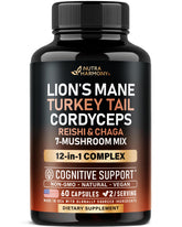 NUTRAHARMONY Mushroom Complex Capsules front view with label