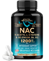 NUTRAHARMONY NAC 1200 mg capsules front view