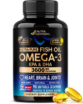 NUTRAHARMONY Omega-3 Fish Oil 3600 mg softgels front view