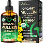 NUTRAHARMONY Organic Mullein Drops bottle front view