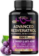 NUTRAHARMONY Resveratrol Polyphenol 19-in-1 Complex front view