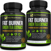 NUTRAMODE Green Tea Extract Fat Burner Supplement front view
