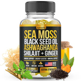Nutravia Sea Moss Gummies 170g front view with packaging
