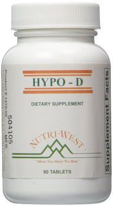 Nutri-West HYPO-D Vitamin D 90 Capsules front view