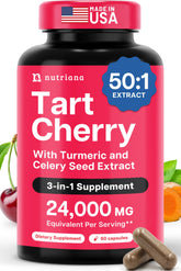 Nutriana Tart Cherry Capsules front view with label