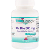 Nutricology Ox Bile Supplement 100 Capsules front view