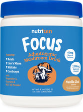 Nutricost Adaptogenic Mushroom Drink Vanilla Chai container front view