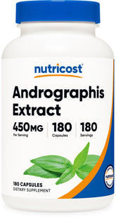 Nutricost Andrographis Paniculata 450mg capsules front view