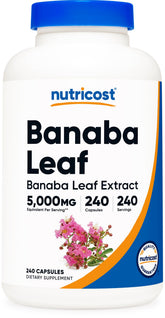 Nutricost Banaba Extract 240 capsules front view