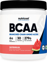 Nutricost BCAA Powder front view with packaging