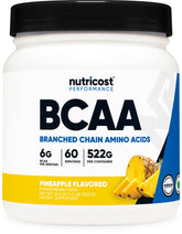 Nutricost BCAA Powder Pineapple Flavour front view