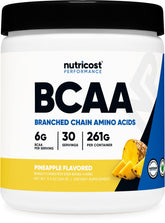 Nutricost BCAA Powder Pineapple Flavour front view