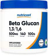 Nutricost Beta Glucan 1,3/1,6 100g powder front view