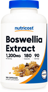 Nutricost Boswellia Extract 180 capsules bottle front view