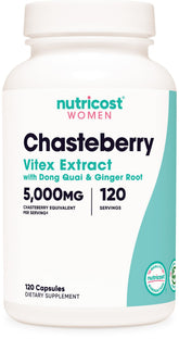Nutricost Chasteberry Supplement 500mg 120 Capsules front view