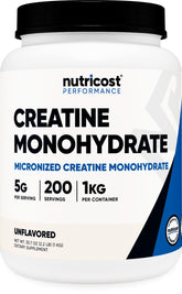 Nutricost Creatine Monohydrate 1 KG front view
