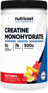 Nutricost Creatine Monohydrate 499g front view