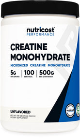 Nutricost Creatine Monohydrate 500g front view