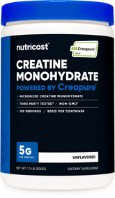Nutricost Creatine Monohydrate 500g front view