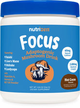 Nutricost Hot Cocoa Adaptogenic Mushroom Drink container front view