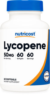 Nutricost Lycopene 50mg Softgels bottle front view