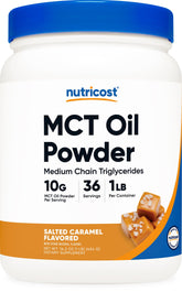 Nutricost MCT Oil Powder Salted Caramel front view