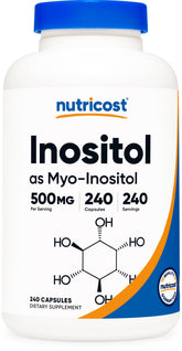 Nutricost Myo-Inositol Capsules bottle front view
