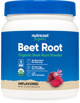 Nutricost Organic Beet Root Powder 454g front view