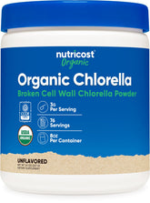 Nutricost Organic Chlorella Powder 8oz front view